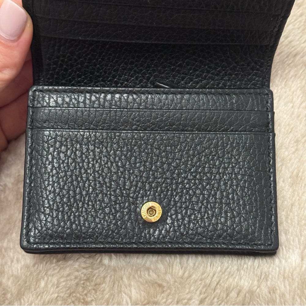 Gucci Black Pebbled Leather wallet - Picture 5 of 8